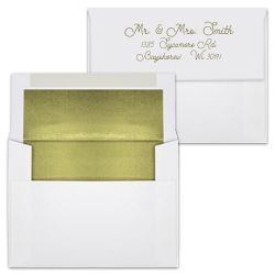 Gold Foil Imprint Envelopes