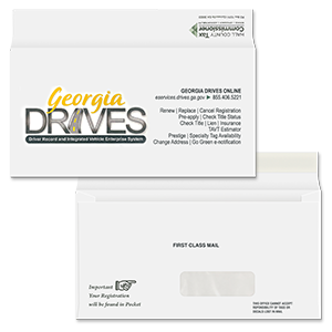 Custom License Plate Envelope