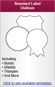 Standard Label Die Line Templates