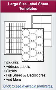 Large Size Laser Label Templates